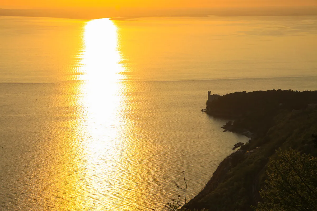 Miramare Castle Sunset Views Walk in Trieste 2025
