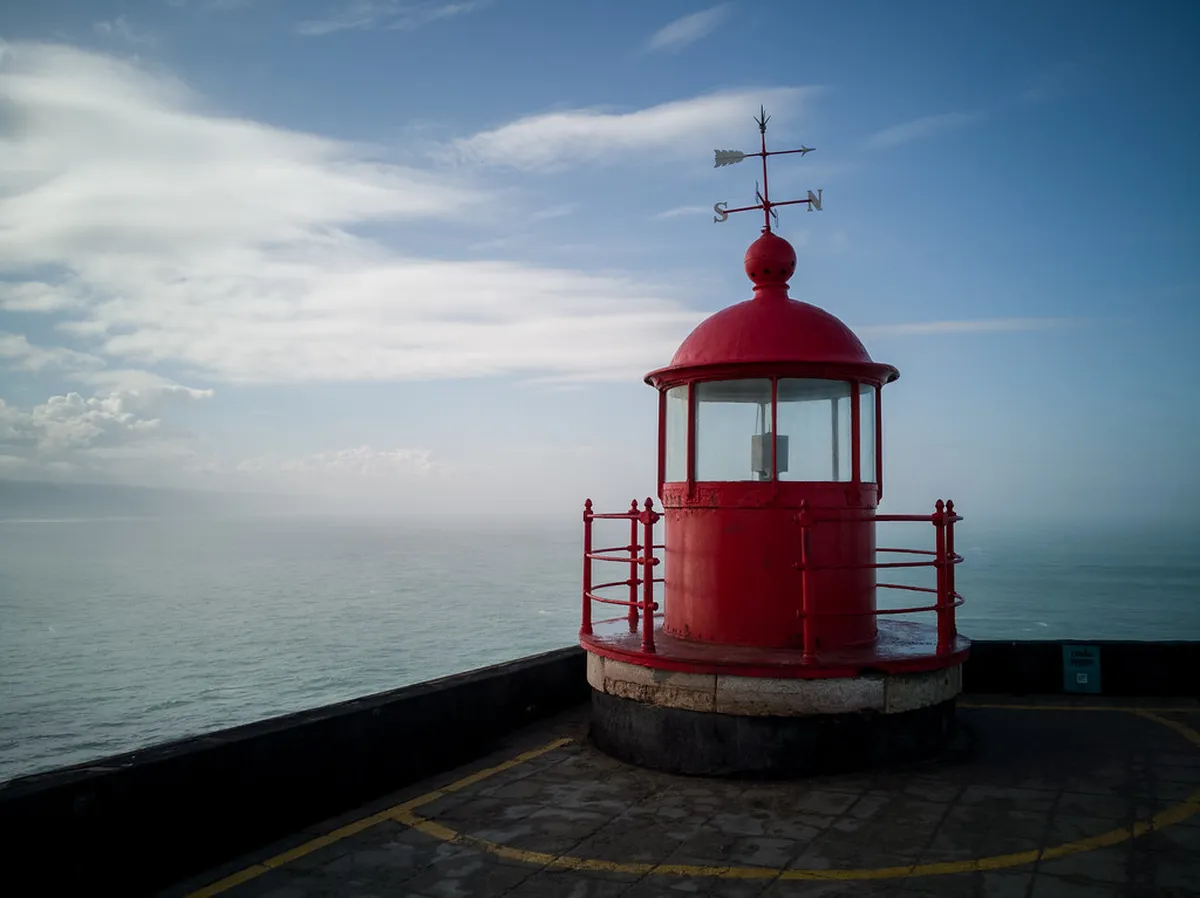 Nazaré Lighthouse Walk During Big Wave Season