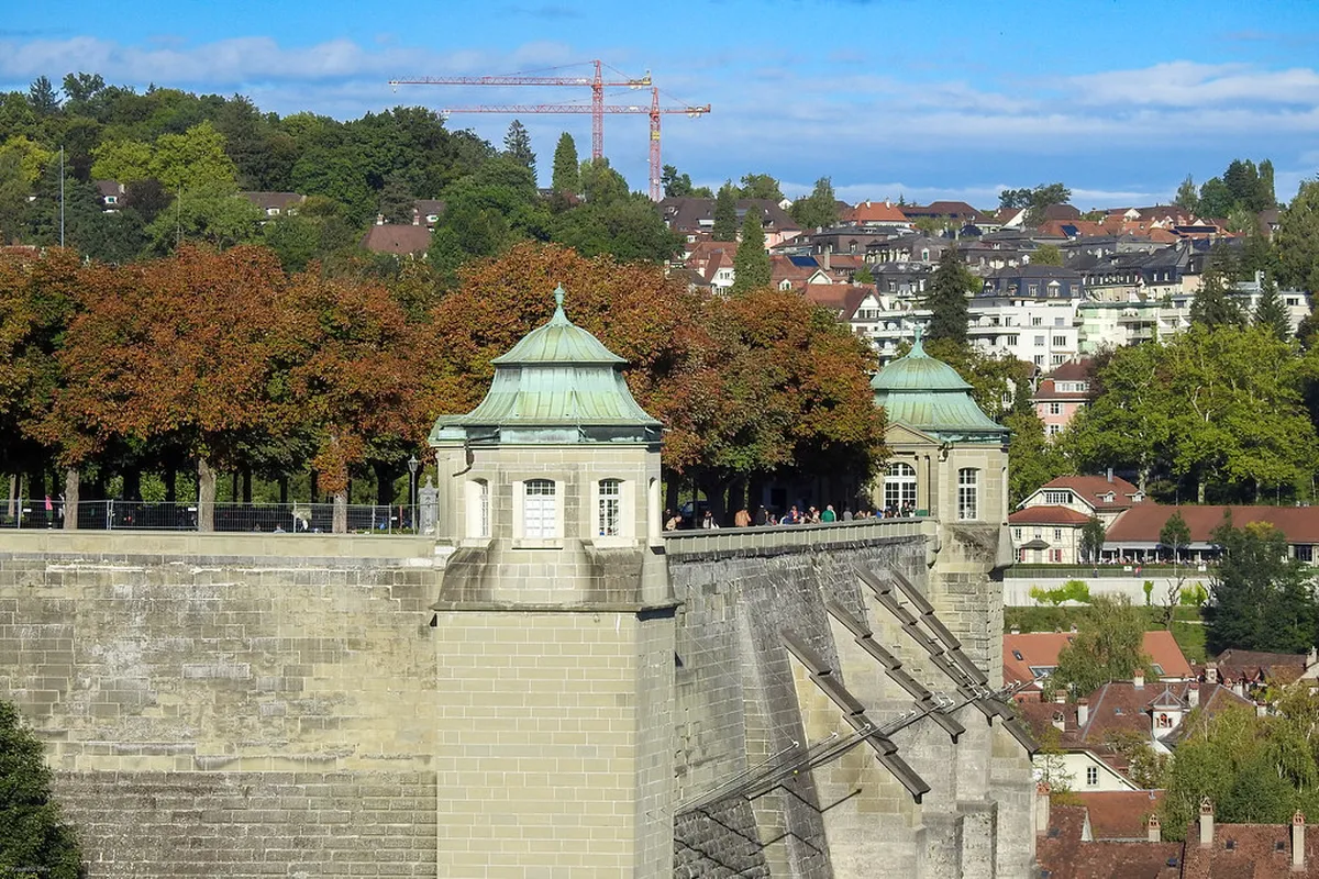 Bern Historical Fountains Walking Route Map