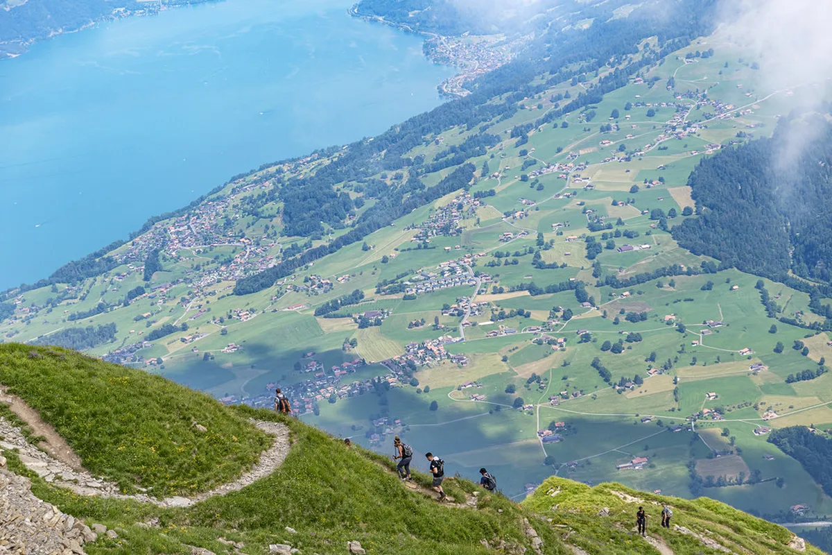 Lake Thun Walking Path Maps for Tourists